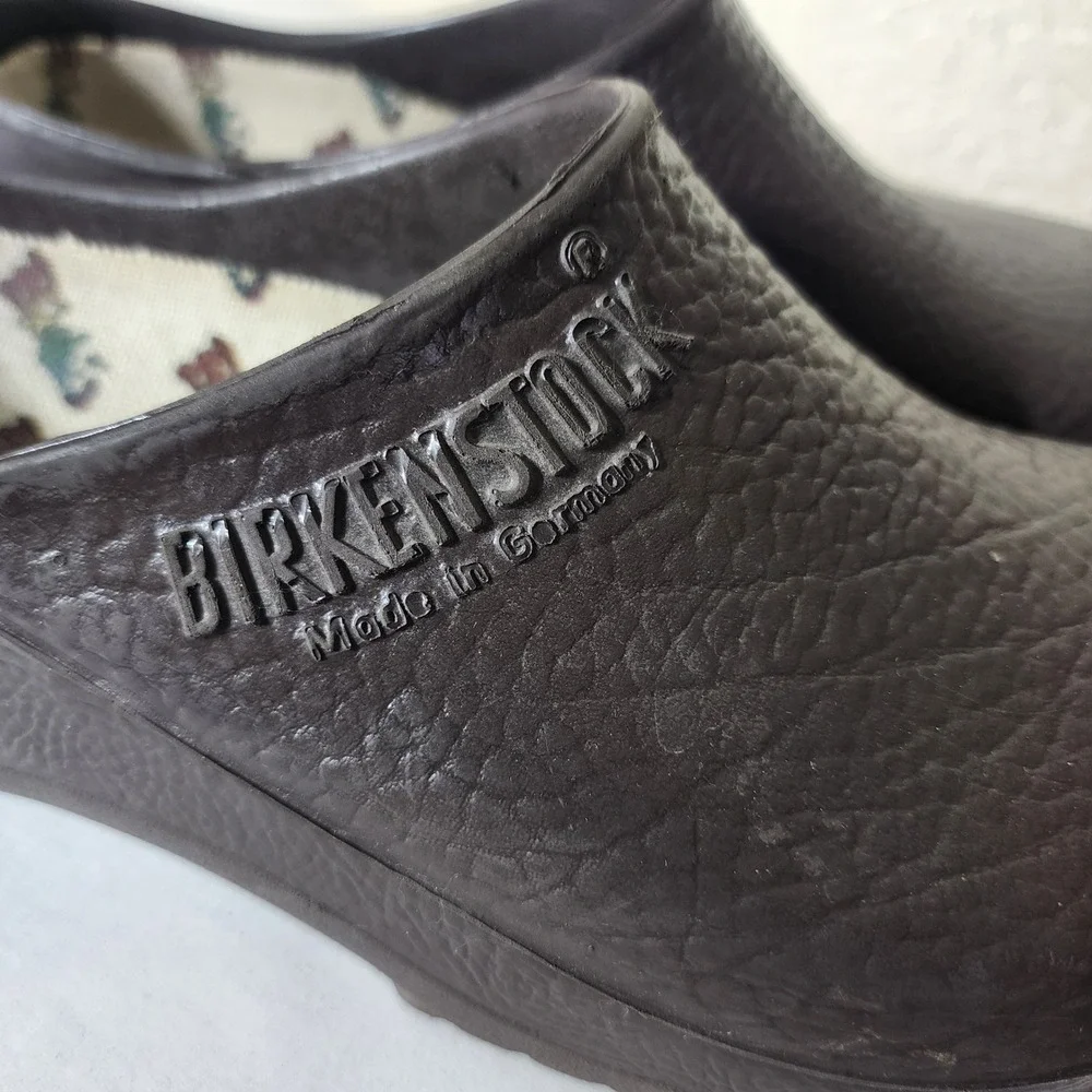 Birkenstock Super Birki Brown Polyurethane Clogs Mens 8 Womens 10 EU 41